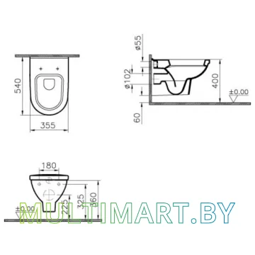 Унитаз Vitra Form 300 (5247B003-0075) картинка 2